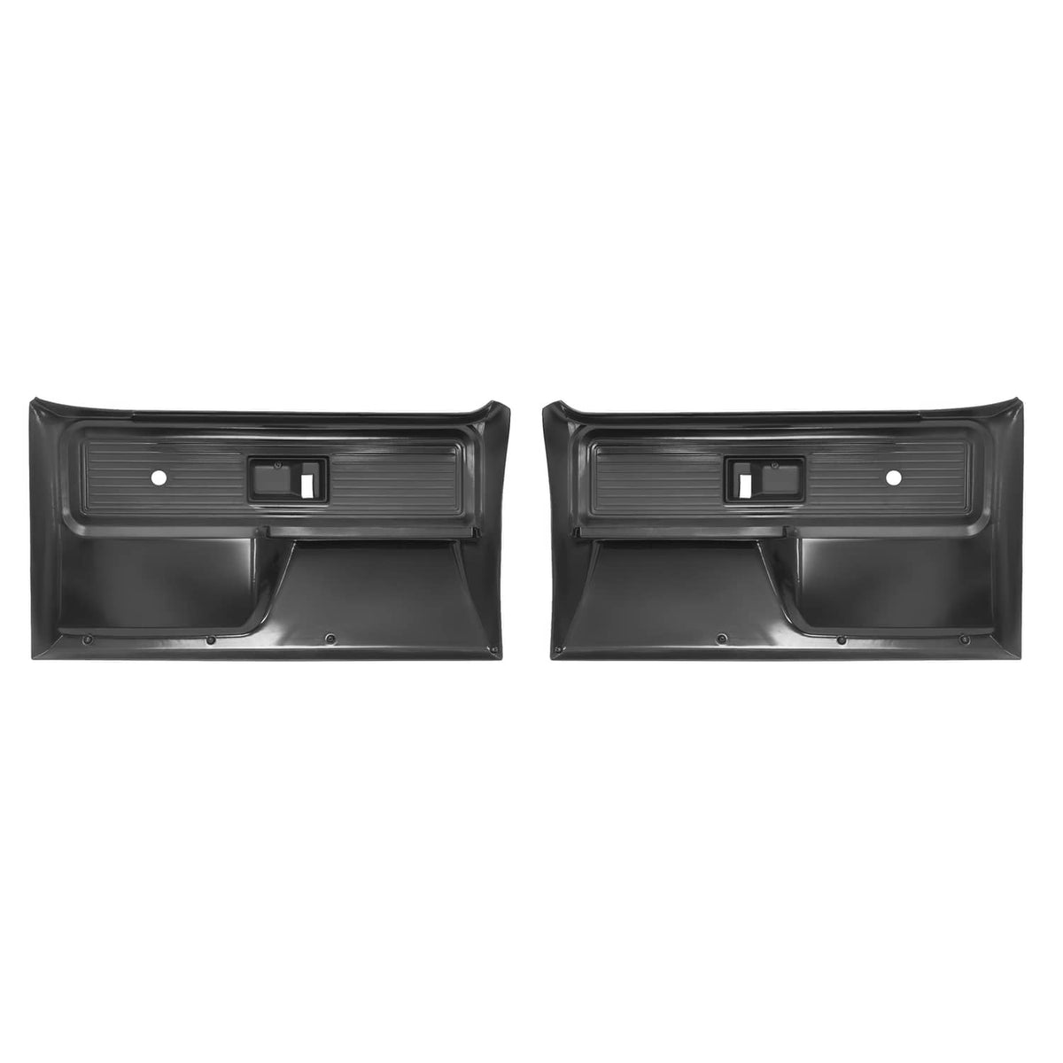 Solid Spare For Chevrolet/ GMC Truck 1977-1980 Inner Door Panels Black Plastic Left+Right