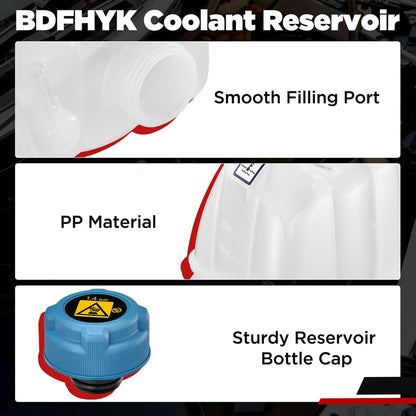 Solidspare New Coolant Reservoir For 2014-2021 Dodg Ram ProMaster 1500 2500 3500 52014880AA