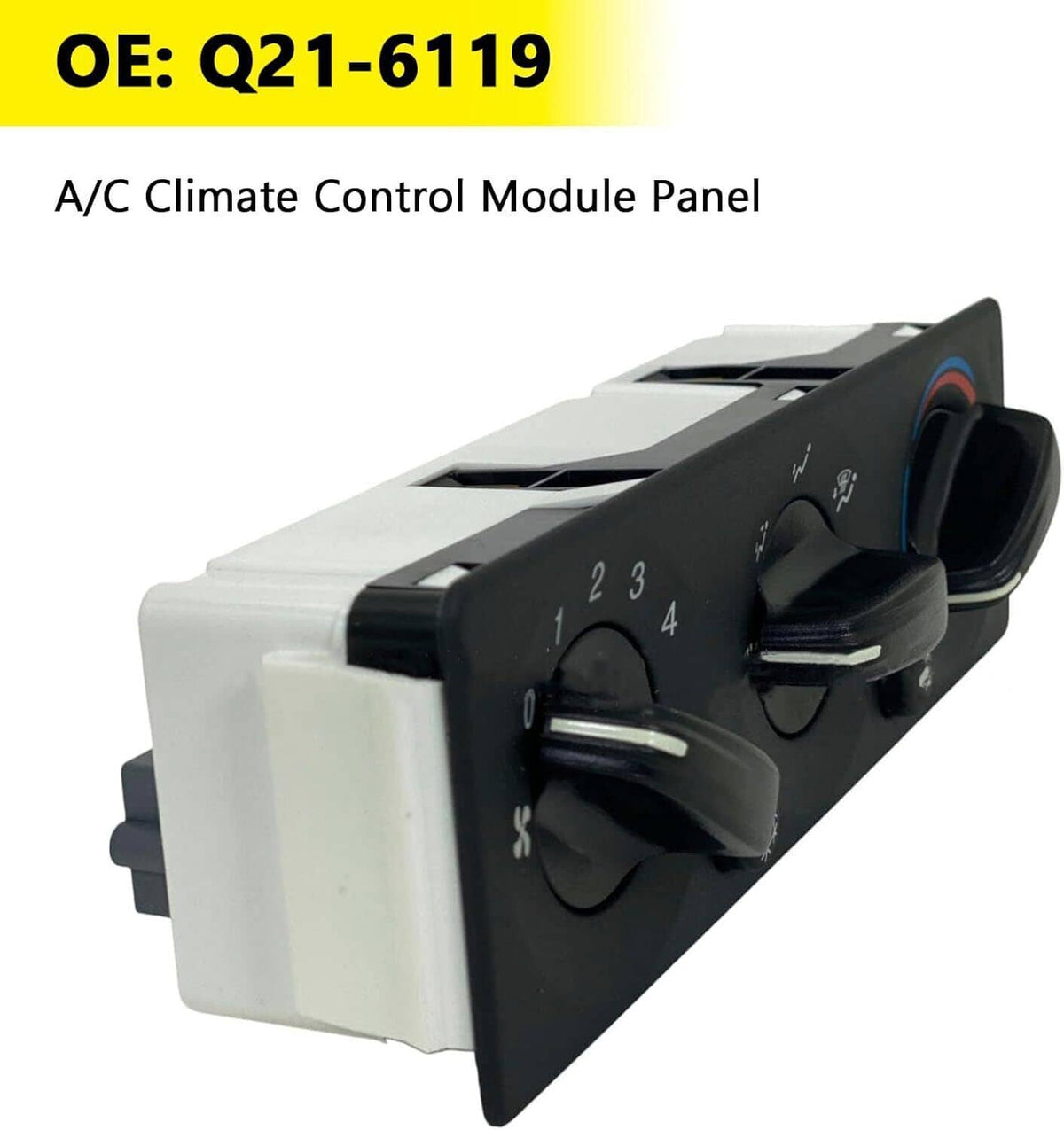 Solidspare Black A/C Climate Control Module Panel Q21-6119 For Peterbilt Truck New
