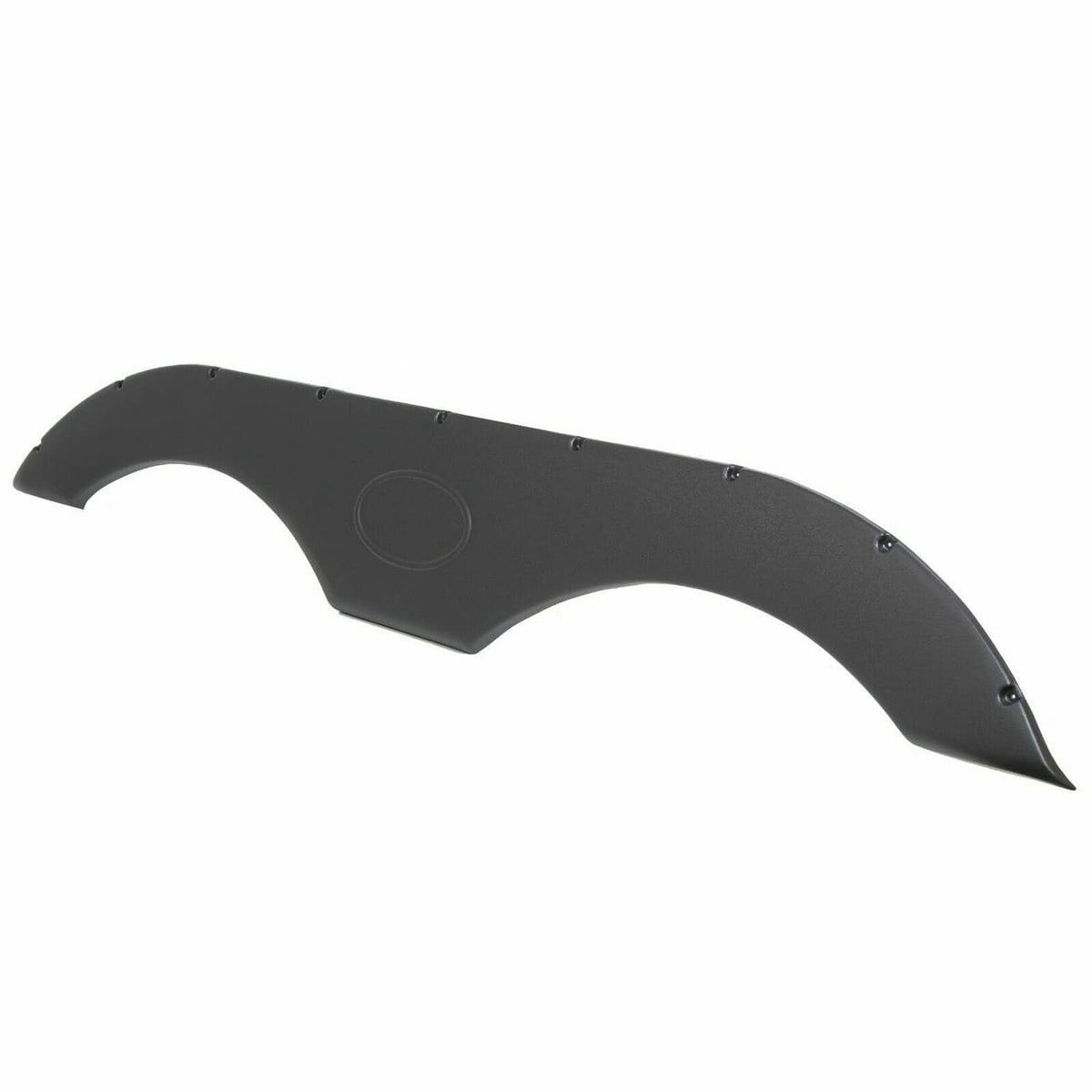 Solidspare 2Pcs Tandem Pair Black Trailer Fender Skirt For RVs Campers And Trailers Set