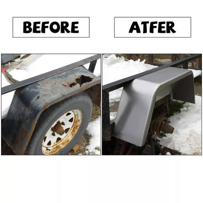 Solidspare 2 X Single Axle Trailer Fenders For 14"-16" Wheels For Car Hauler Cargo Utility