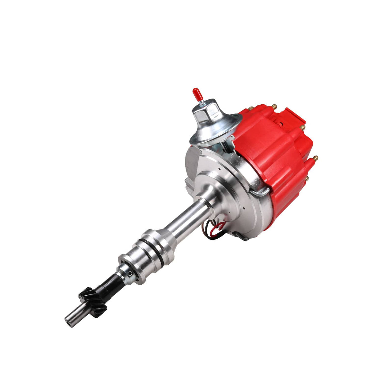 Solidspare Red HEI Distributor For Ford 351W Windsor w/ 65K Hi-output Coil & Pigtails NEW