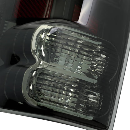 Solid Spare Black Smoke For Toyota Tundra 2007-2013 LED Tail Lights Brake Lamps Left+Right