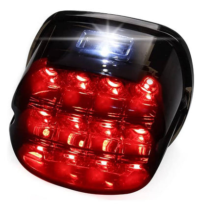 Solidspare Led Rear Tail Light Brake Smoke for Harley Touring Glide Dyna Softail Sportster