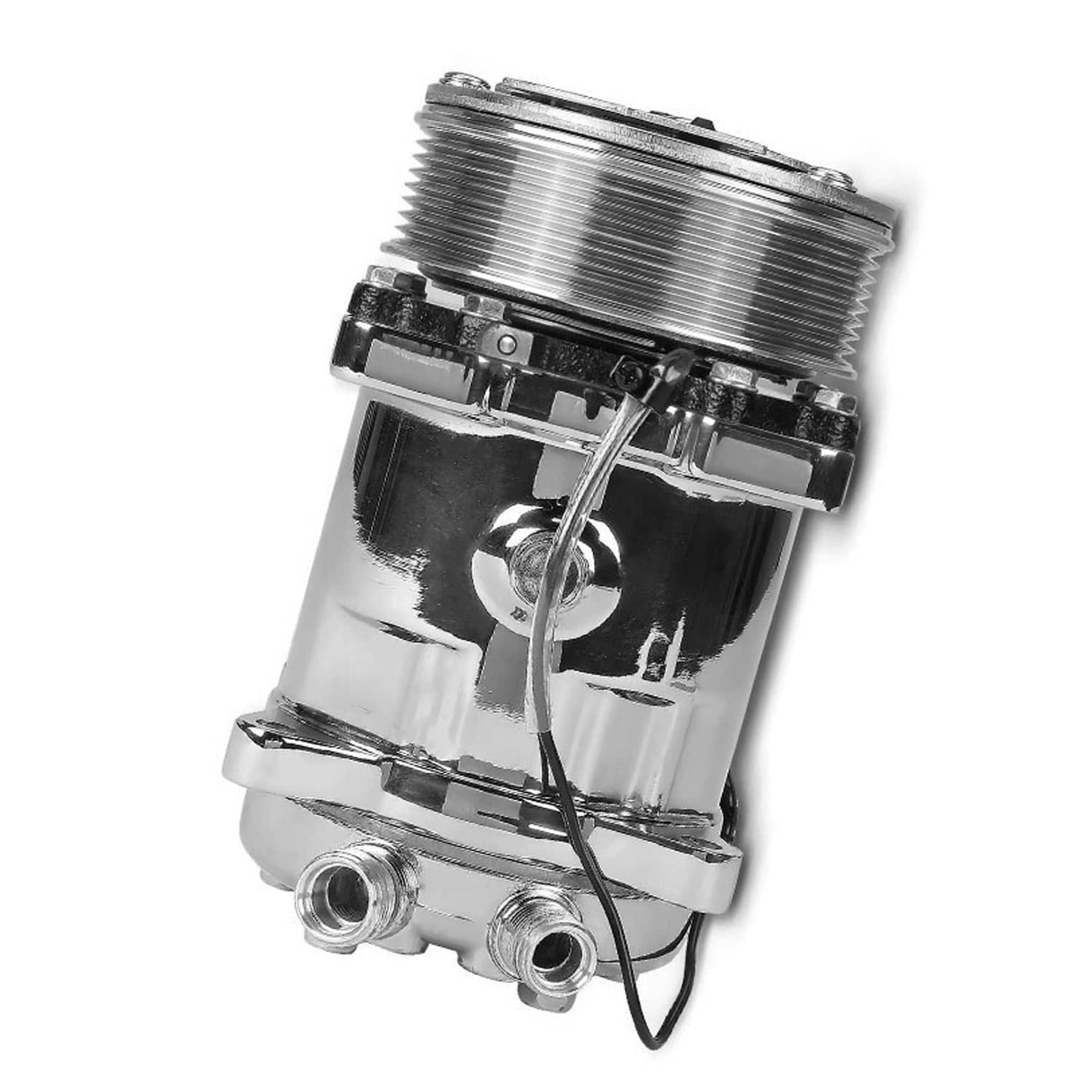 Solidspare AC Compressor w/ Clutch for Sanden 508 Style 8-Groove Serpentine Belt HC5004C