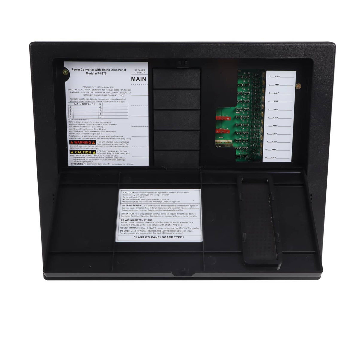 Solidspare WF-8975-AD 75 AMP RV Power Converter Power Center Battery Chargers for rv,Camper