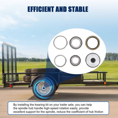 Solidspare Trailer Bearing Kit For Dexter 10K GD 10-51 Seal Axle After 2009 9-123 8-415