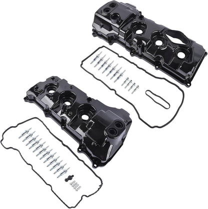 Solidspare 2x Aluminum Engine Valve Cover Kit For Ford F-150 3.5L V6 2013-2016 BL3Z-6582-H