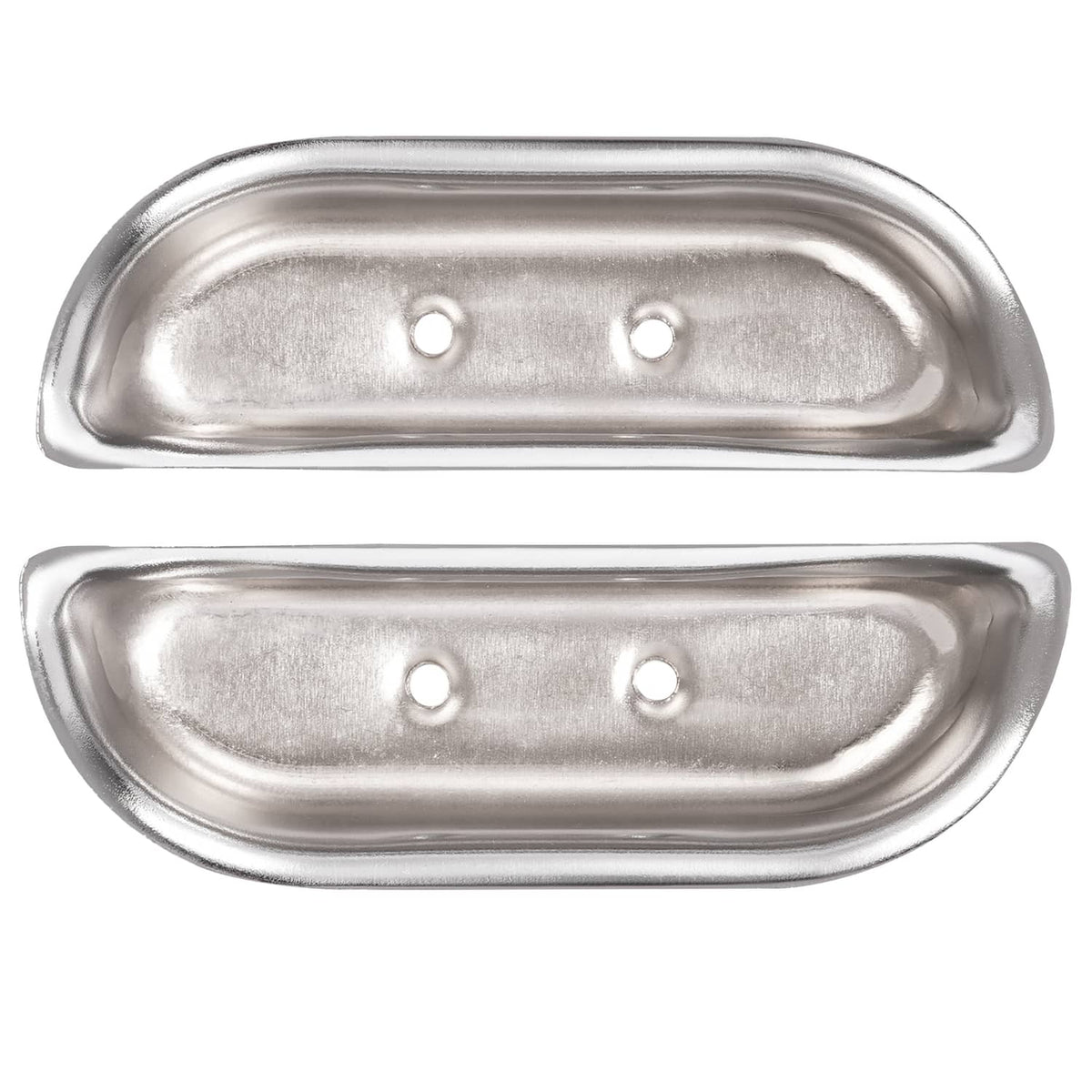 Solid Spare Fits Ford F-100 / F-150 / F-350 1973-1979 Door Panel Arm Rest Cups Steel Chrome