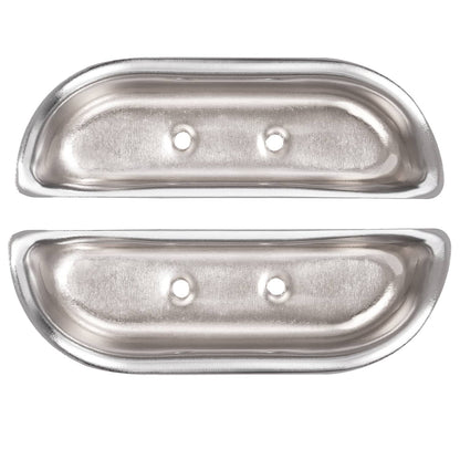 Solid Spare Fits Ford F-100 / F-150 / F-350 1973-1979 Door Panel Arm Rest Cups Steel Chrome