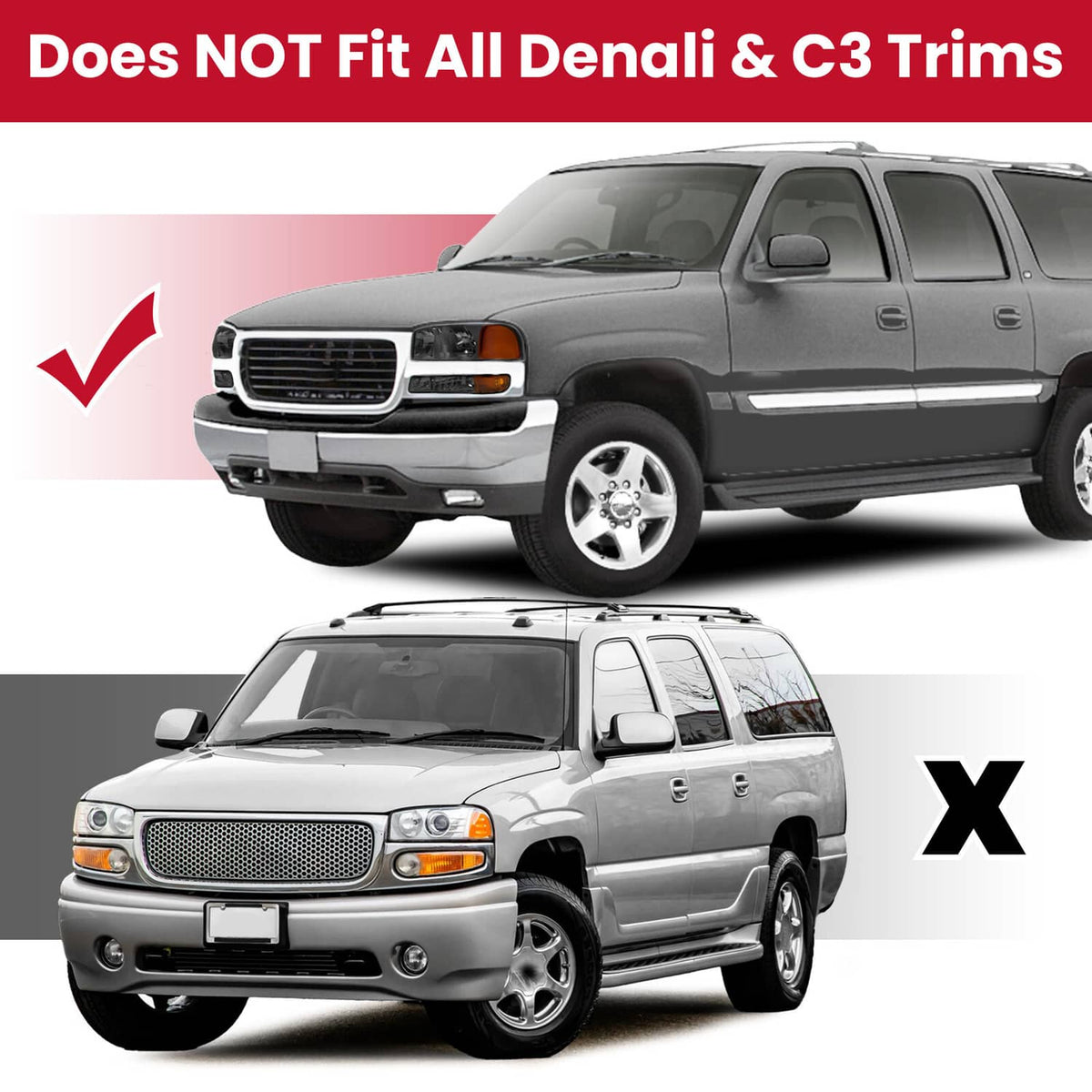 Solid Spare Chrome Headlights+Bumper Lamp Smoke Lens For GMC Sierra 1500 Yukon XL 1999-2007