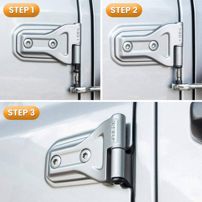 Solid Spare Door Hinge Nuts for Jeep Wrangler JK JL Sports Sahara Freedom Rubicon 2007-2020