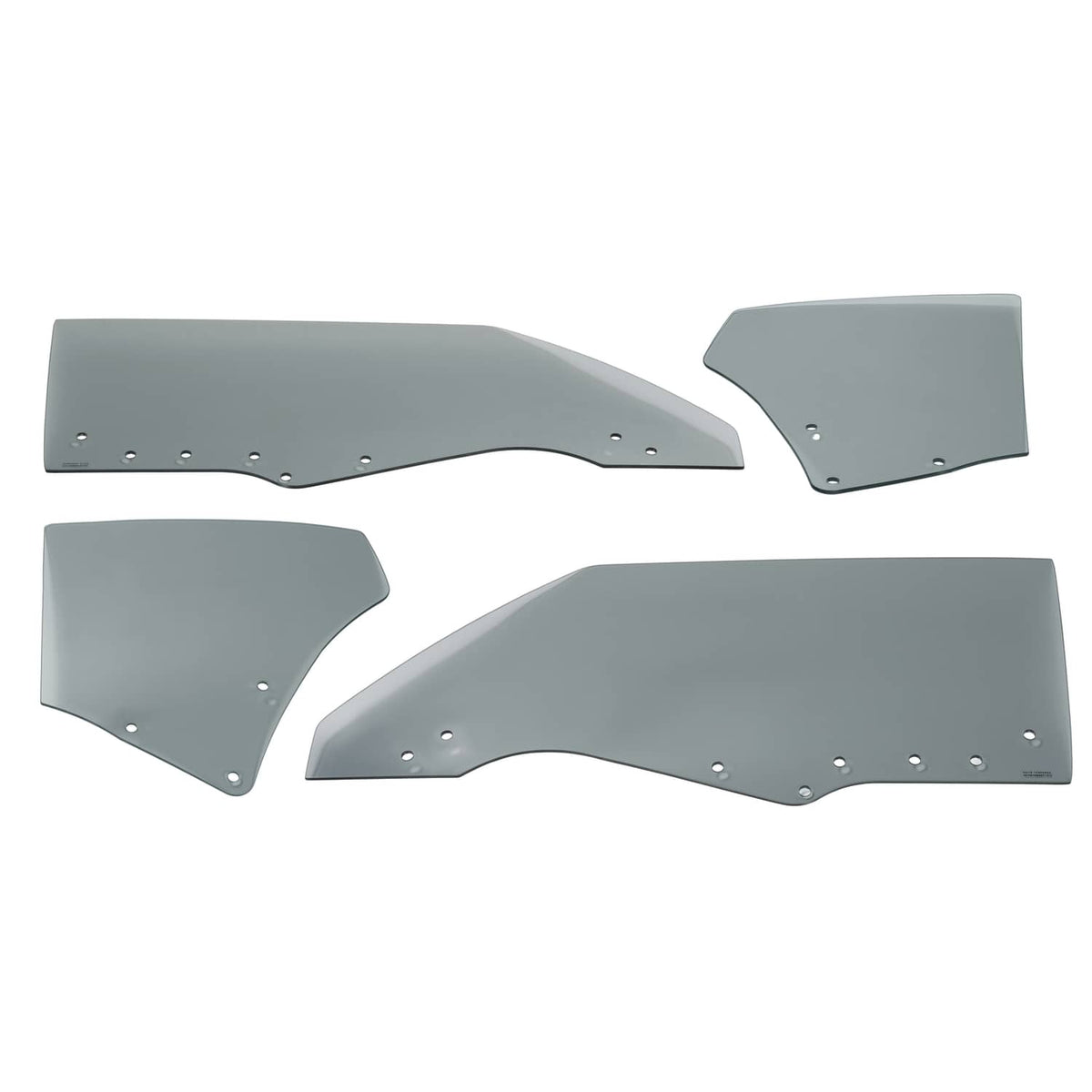 Solid Spare Fit Chevy Chevelle Malibu 2Door 1970-72 Quarter Side Door Window Glass Dark 4Pcs
