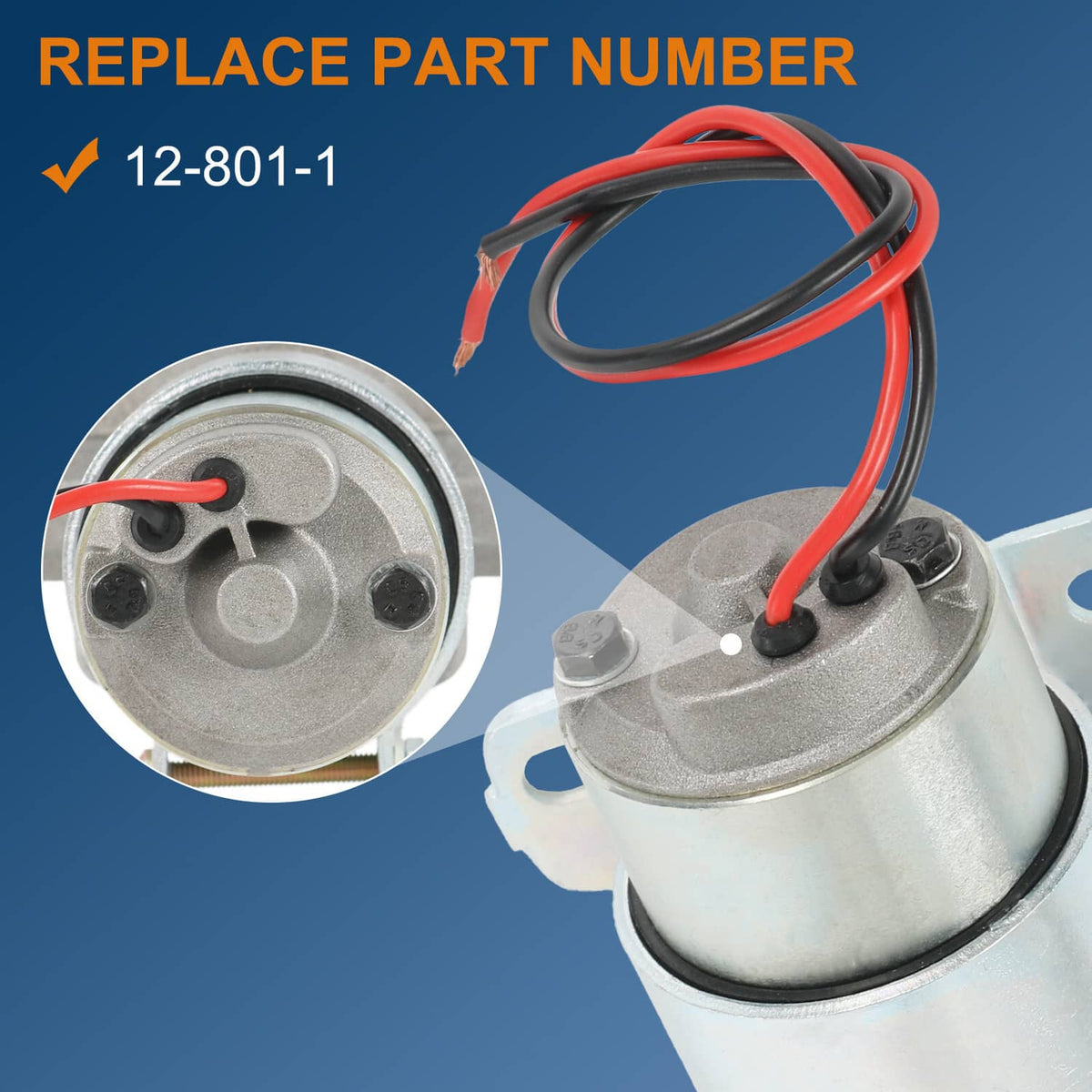 Solidspare 7 PSI Universal High Flow Electric Fuel Pump 97 GPH For Holley Demon Carburetor