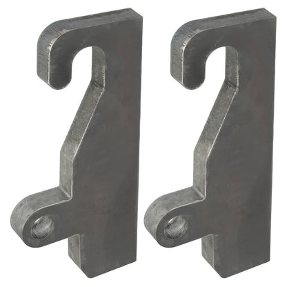 Solidspare 2PCS Quick Attach With Wear Ears Loader brackets Coupler For JRB 416 Blank Steel