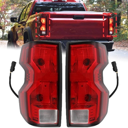 Solidspare Driver & Passenger Side Halogen Tail Lights w/ Bulb For 2023 2024 Chevy Colorado