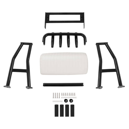 Solidspare 29" Leaning Post Seat W/ 4 Rod Holders Aluminium Boat Seat For Centre Console