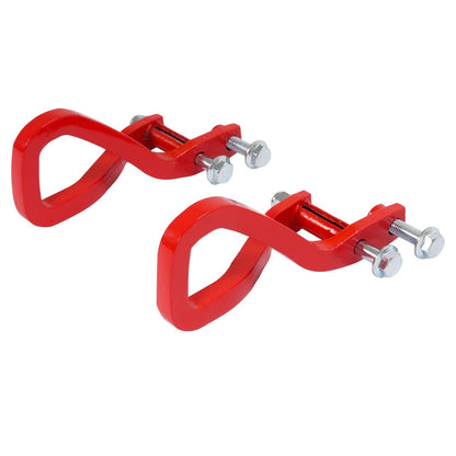 Solid Spare For GMC Sierra 1500 2019-2026 Heavy Duty Front Car Tow Hooks w/ Bolts Red
