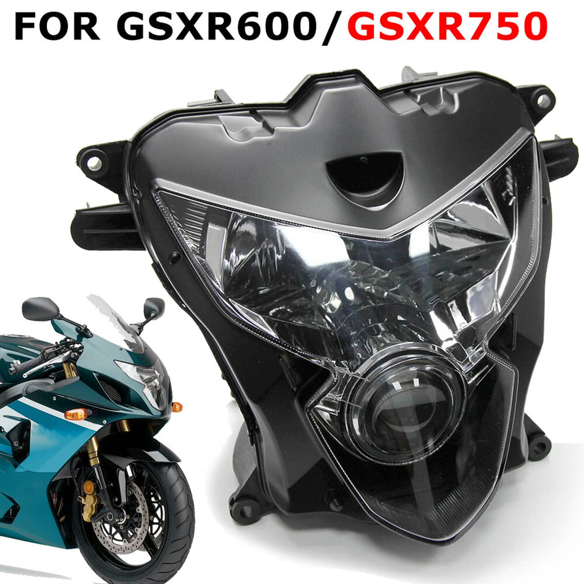 Solidspare Front Headlight+Upper Fairing Stay Bracket For Suzuki 2004-2005 GSXR750 GSXR600