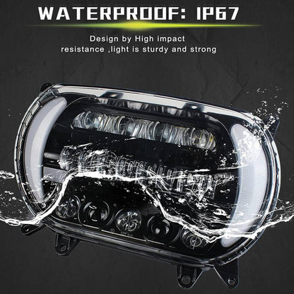 Solidspare LED Headlight Running Light Turn Signal DRL Kit For 2015-2024 Harley Road Glide
