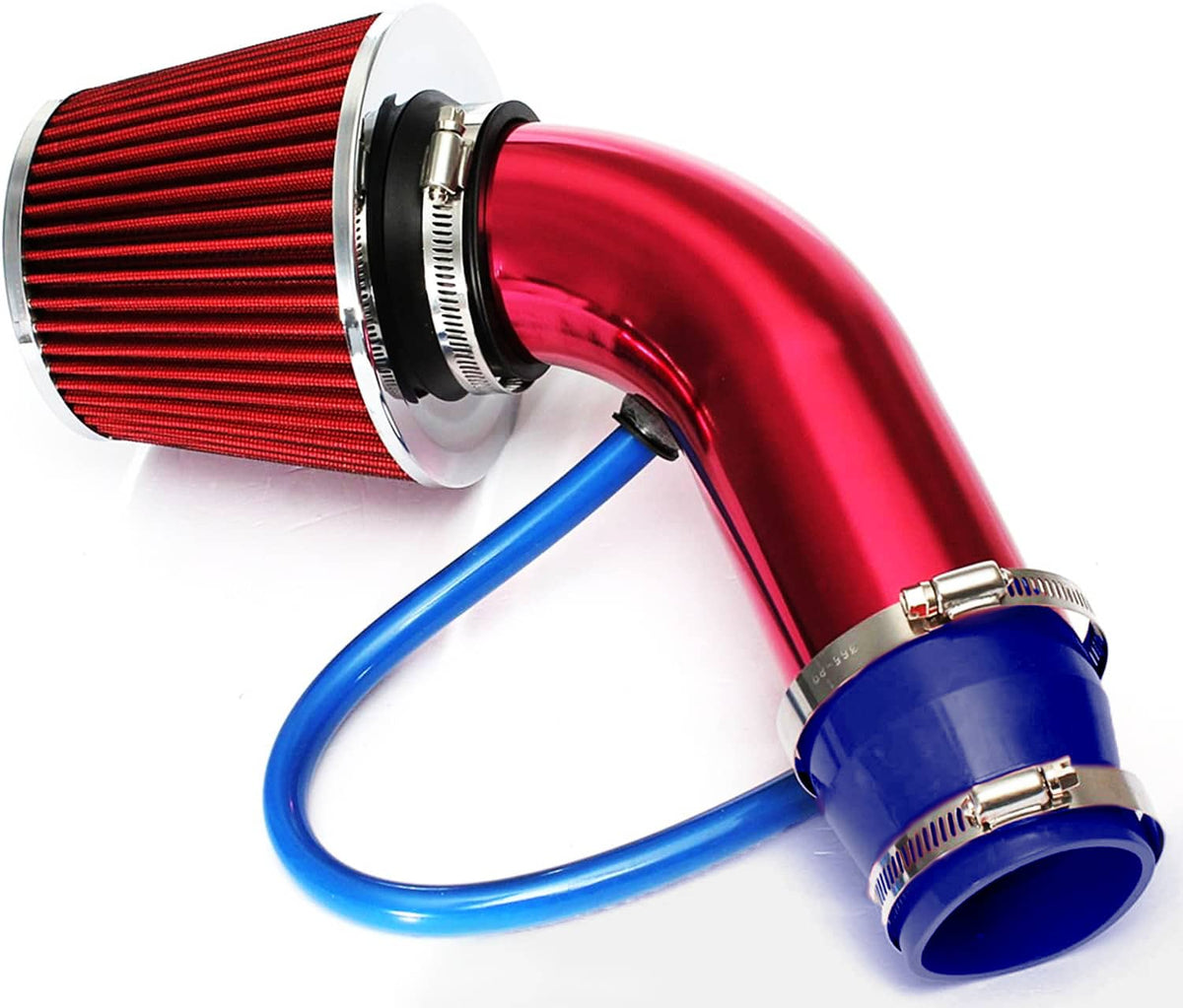 Solidspare 3" Cold Air Intake Filter Induction Kit Aluminum Pipe Power Flow Hose System