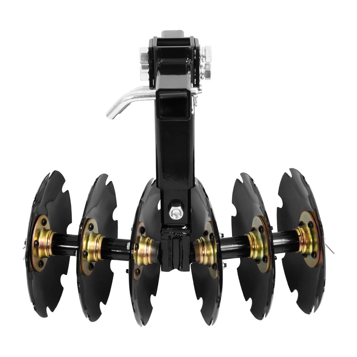 Solidspare 20" Notched Disc Harrow Plow Attachment for ATV UTV W/ 6 X Concave 2" Receiver