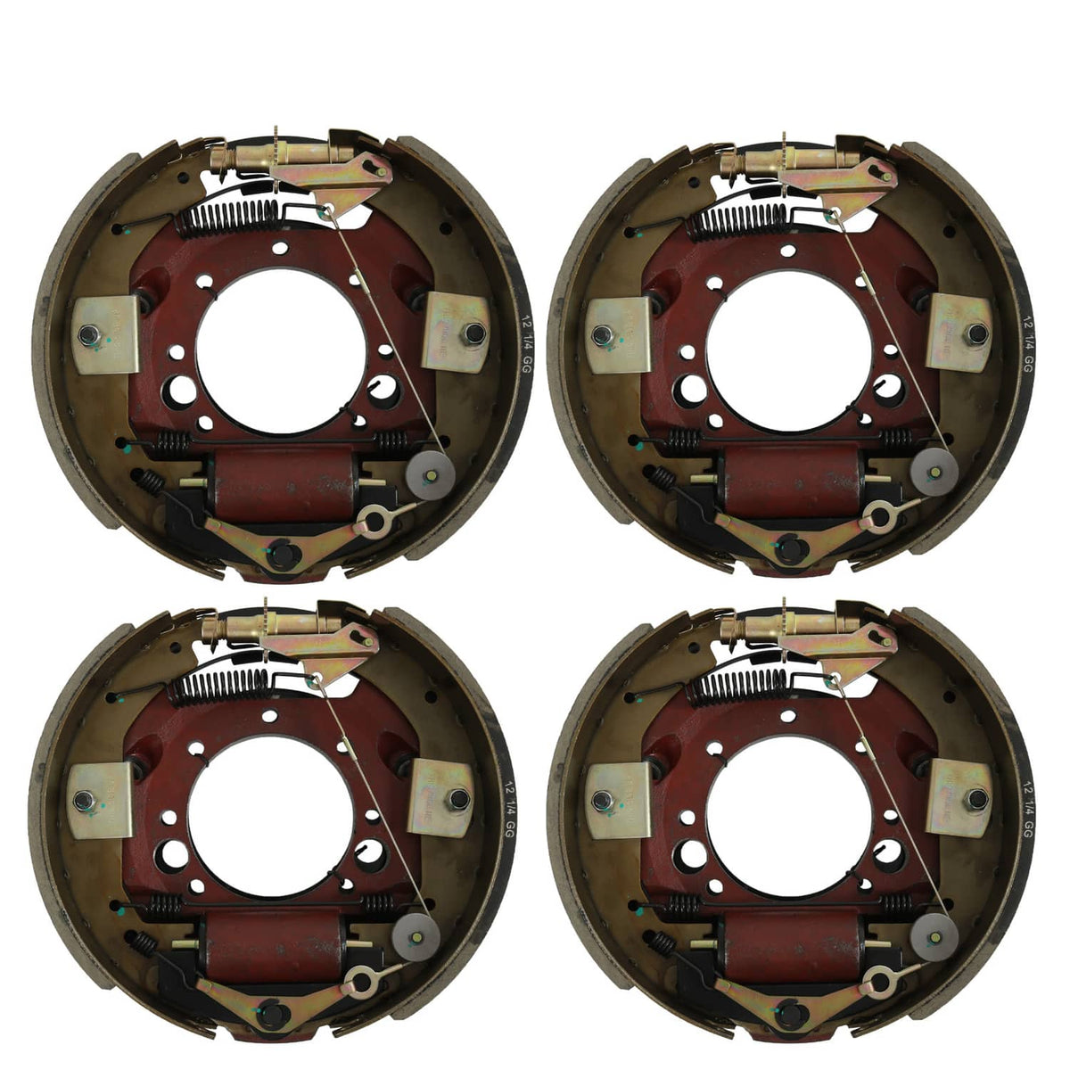 Solidspare Four 12.25" x 3-3/8" Hydraulic Brake For Dexter 10K Trailer Axle 23-411 23-410
