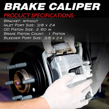 Solidspare Brake Caliper Front Left for Jeep Grand Cherokee Comanche Wrangler TJ Wagoneer