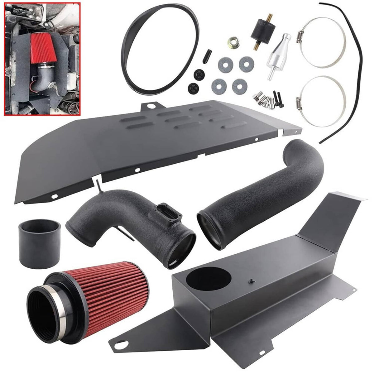 Solidspare Cold Air Intake Pipe System Kit For 12-16 BMW F30 228i 320i 328i 420i 428i 2.0T