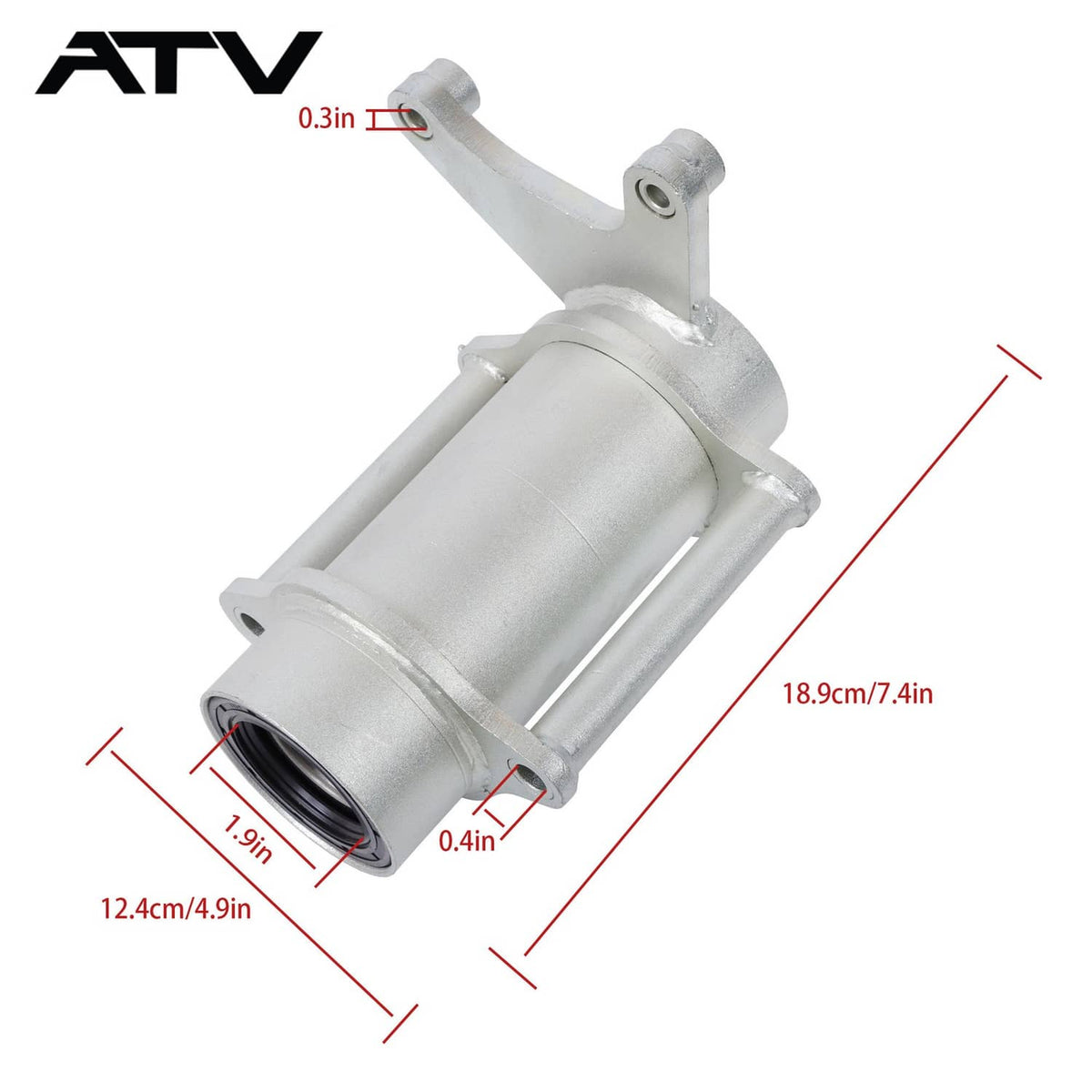 Solidspare 3GD-25311-10-35 Rear Axle Bearing Carrier Housing Hub Assy For Yamaha Warrior350
