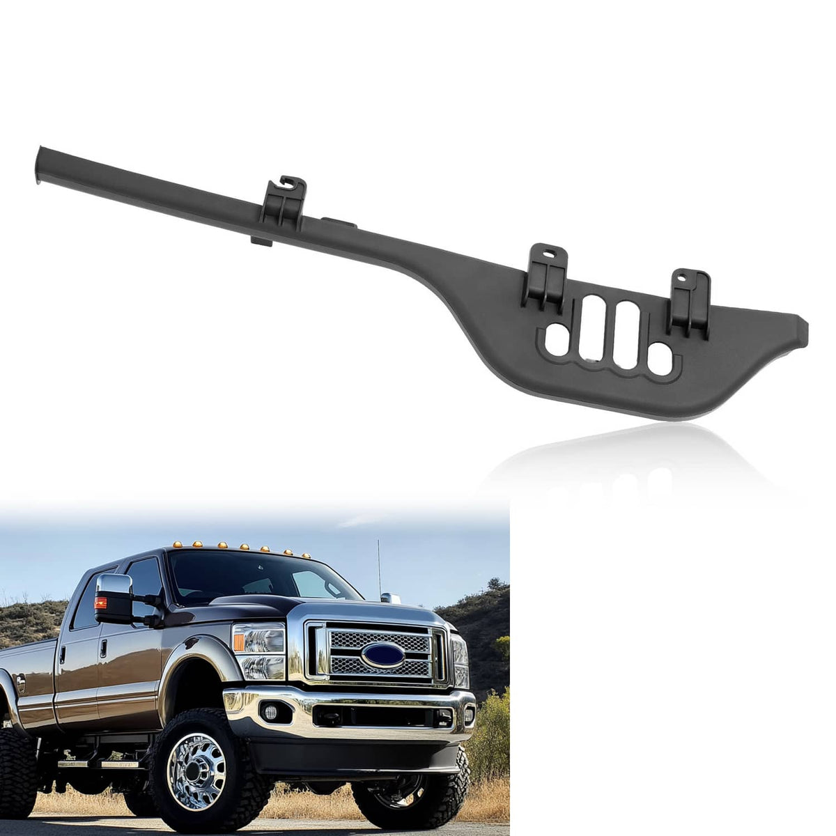 Solid Spare For Ford F250 F350 F450 F550 Super Duty 2003-2010 Hood Cowl Panel Wiring Shield