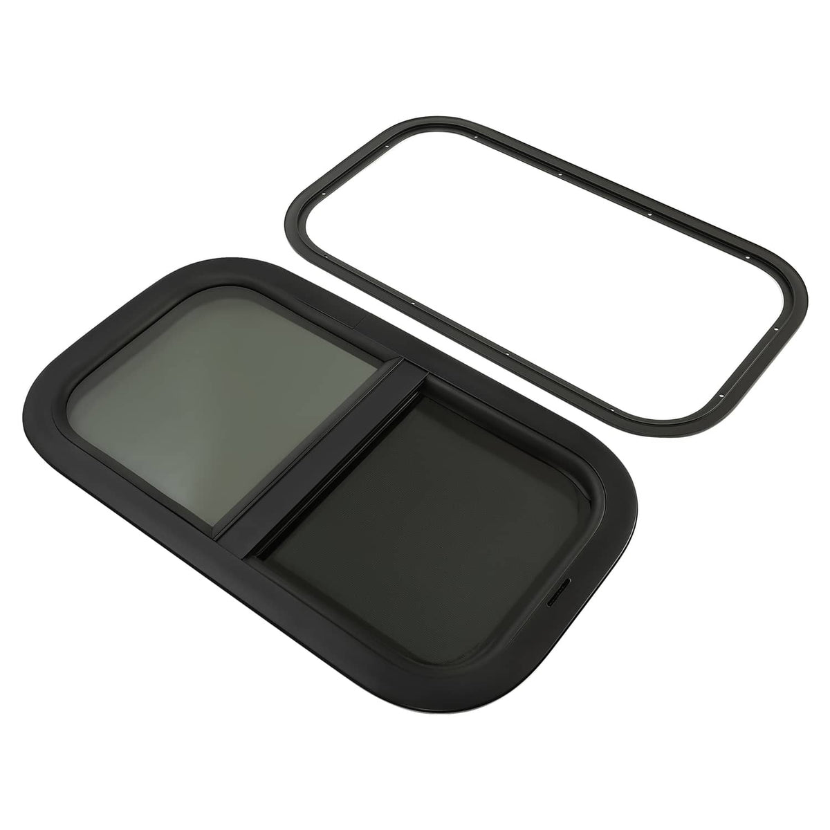 Solidspare Tinted RV Glass Window 12"x 22"  W/ mounting hardware For Cargo Trailer RV