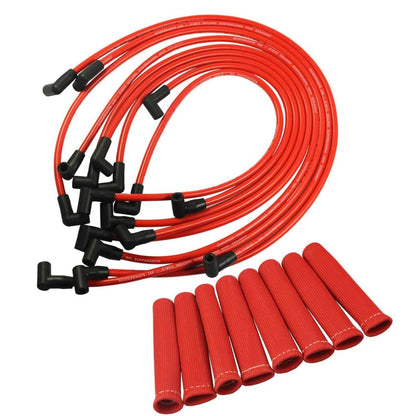 Solidspare With BOOTS HEAT SHIELD PROTECTOR Plug Wires Set JDMSPEED SBC BBC HEI 350 383 454