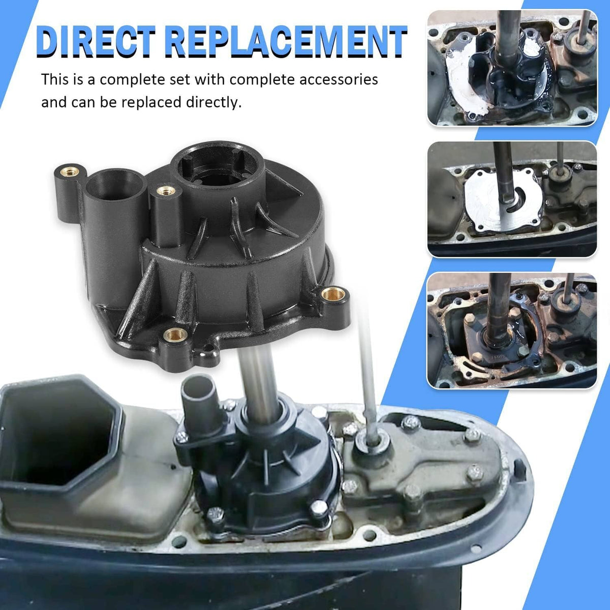 Solid Spare For Johnson Evinrude Water Pump Kit 5001594 BRP/OMC 140hp 150 175 200 V4 V6 V8