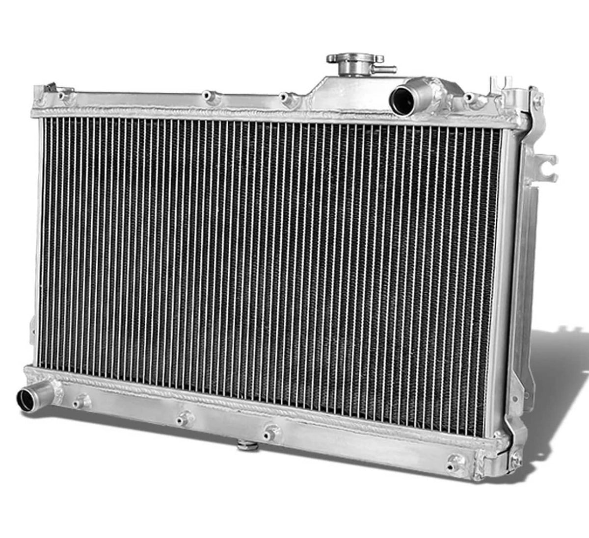 Solidspare 2 Row Aluminum 40mm Core Racing Radiator Bolt On For 1990-97 Mazda Miata MX5 MT