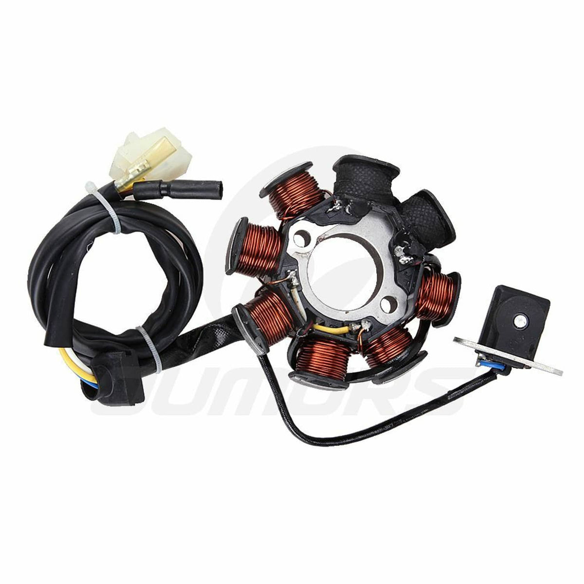 Solidspare For GY6 50cc 110cc 125cc 150cc Moped Scooter ATV Magneto Stator 8 Pole Coil