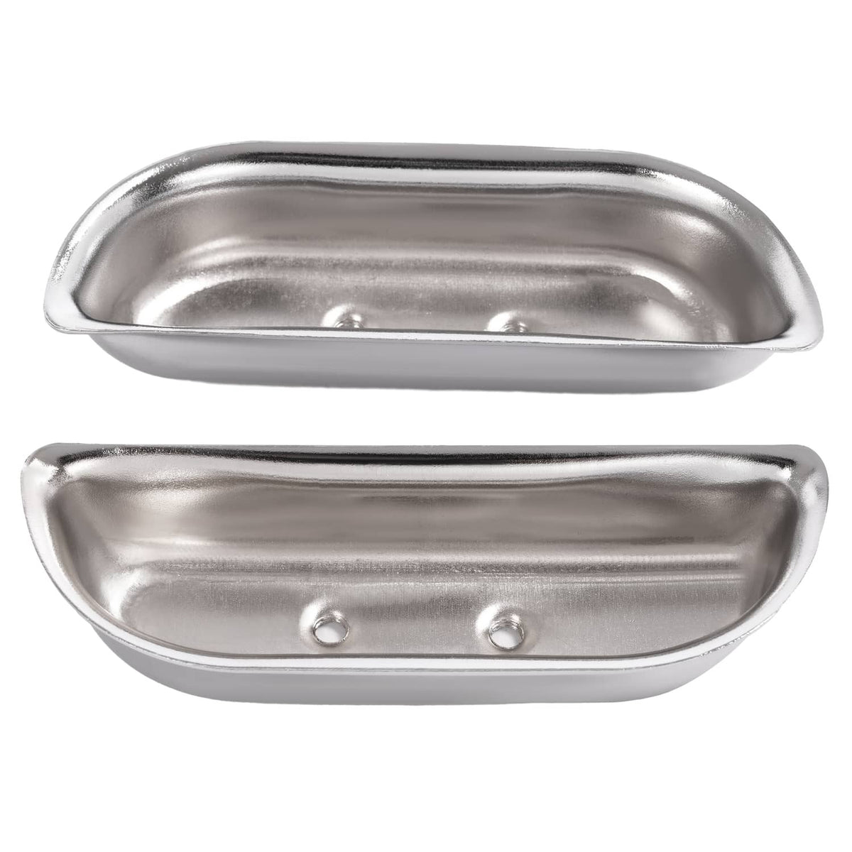 Solid Spare Fits Ford F-100 / F-150 / F-350 1973-1979 Door Panel Arm Rest Cups Steel Chrome