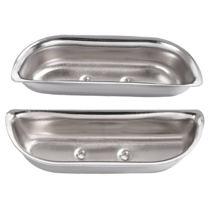 Solid Spare Fits Ford F-100 / F-150 / F-350 1973-1979 Door Panel Arm Rest Cups Steel Chrome
