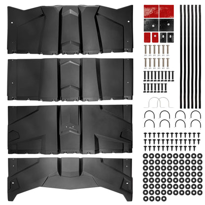 Solidspare Plastic Hard Roof Top 4 PIECE for Can Am Maverick 4 Seater MAX X DS Turbo R RR