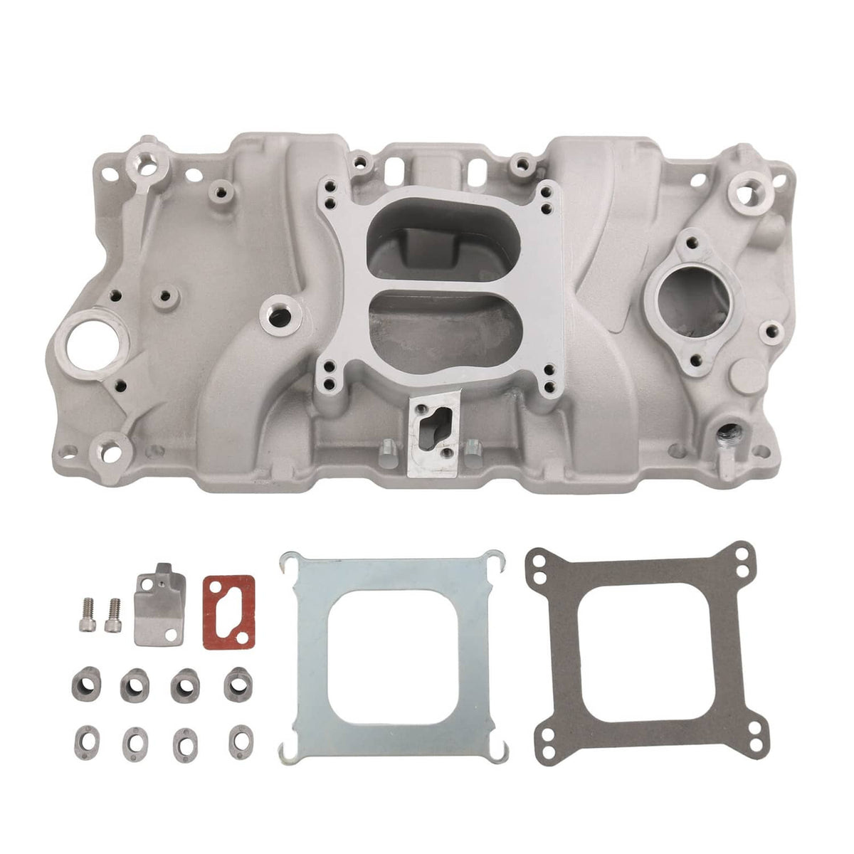 Solidspare 262-400 Dual Plane Front Intake Manifold For Small Block Chevy SBC 1955-1986 NEW