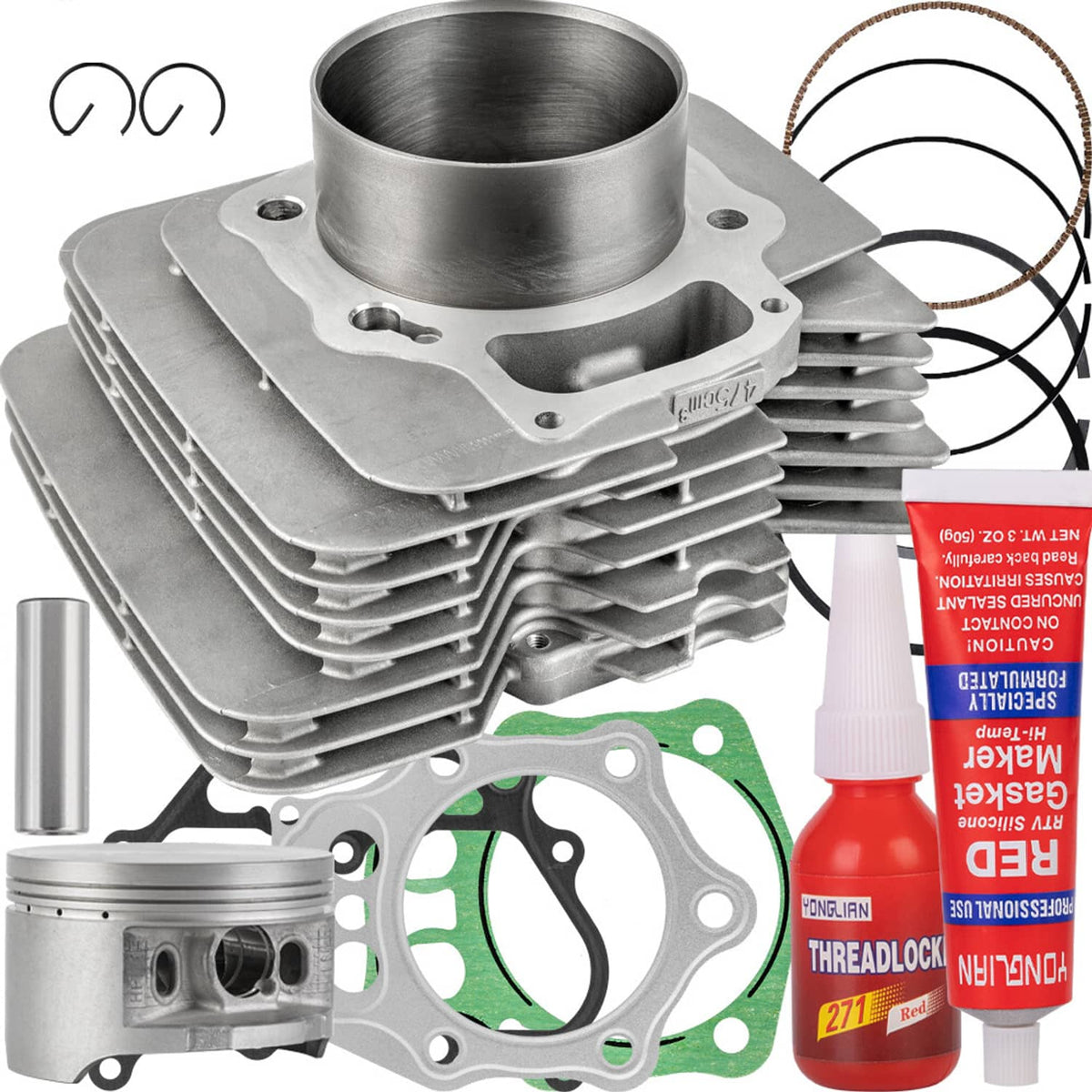 Solidspare Cylinder Piston Top End Kit For Honda Foreman 500 TRX500 FPE FE FM TM 2005-2011