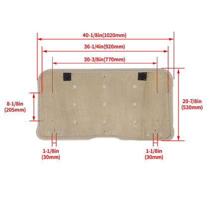 Solidspare Front Seat Bottom Cushion Assembly Set Golf Cart For EZGO RXV 2008-UP Models