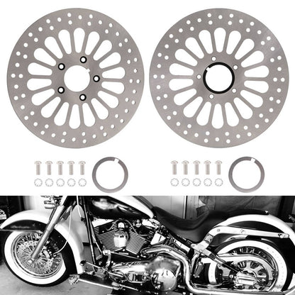 Solidspare For Harley Touring Sportster Softail 11.5" Front & Rear Brake Rotor Stainless