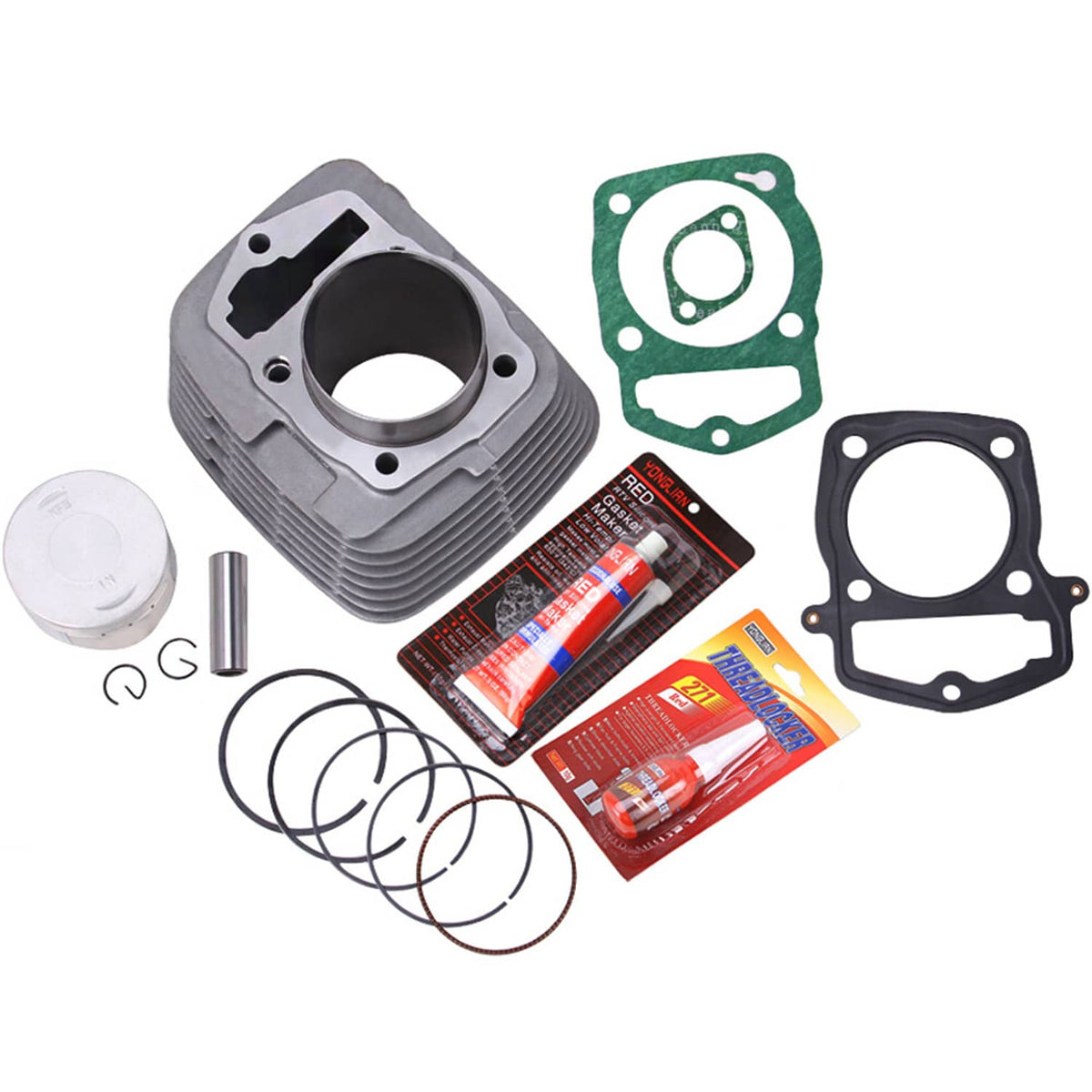 Solidspare Cylinder Piston Gasket Top End Kit Set For Honda CRF230F 2003-2019 67mm Big Bore