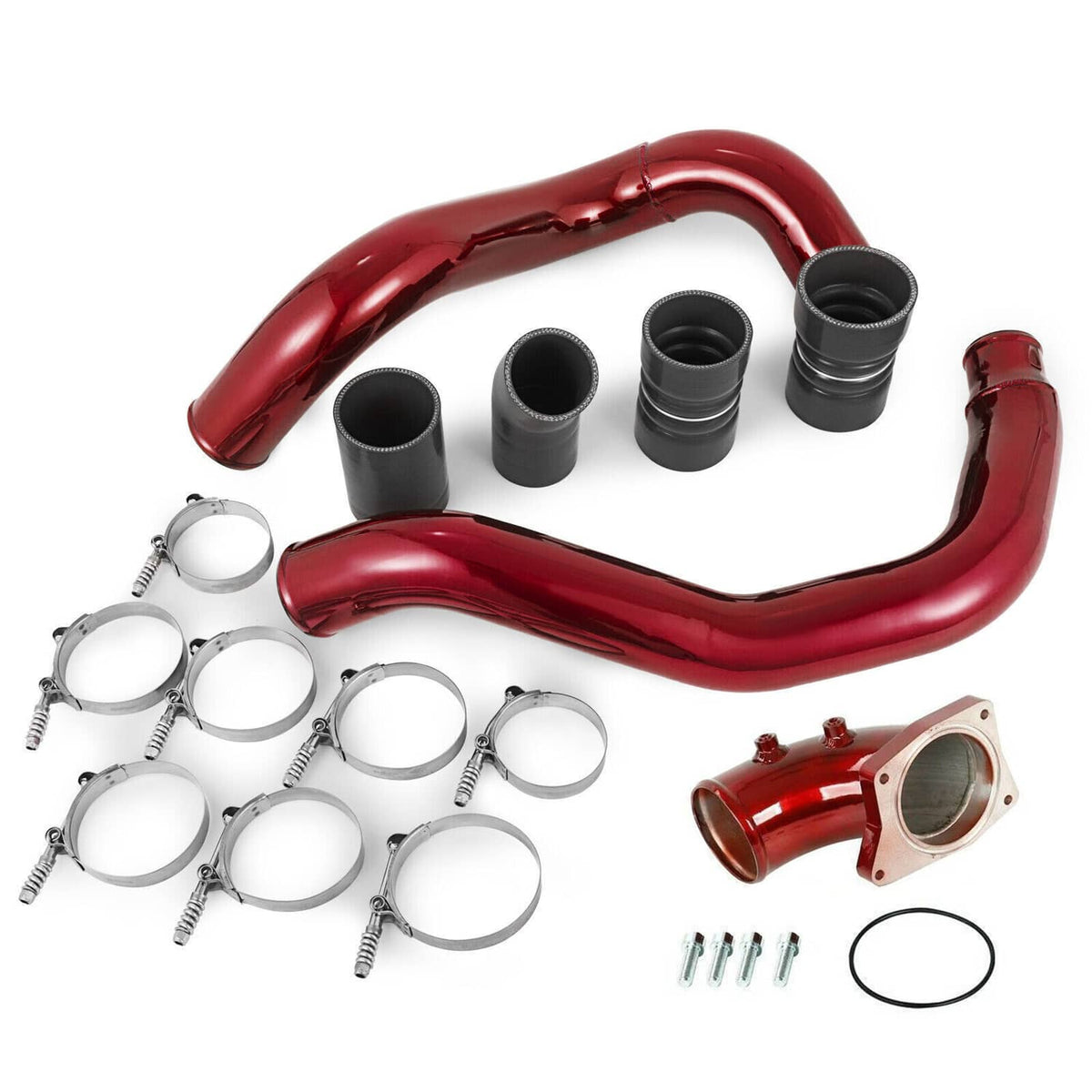 Solidspare Turbo Intercooler Pipe Kit & Intake Elbow For 03-07 Ford F250 6.0L Powerstroke