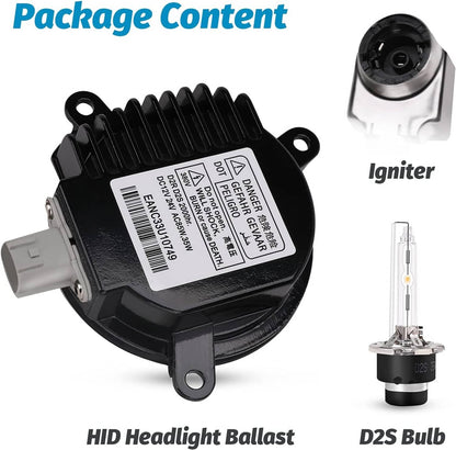 Solidspare HID Xenon Headlight Ballast w/ Igniter Cord Bulb For Nissan Infiniti 28474-89904