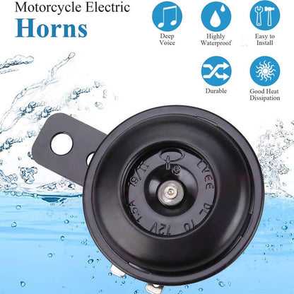 Solidspare Horn 12V Universal Tone Loud Electric Kit Fits for Car & Motorcycle ATV New