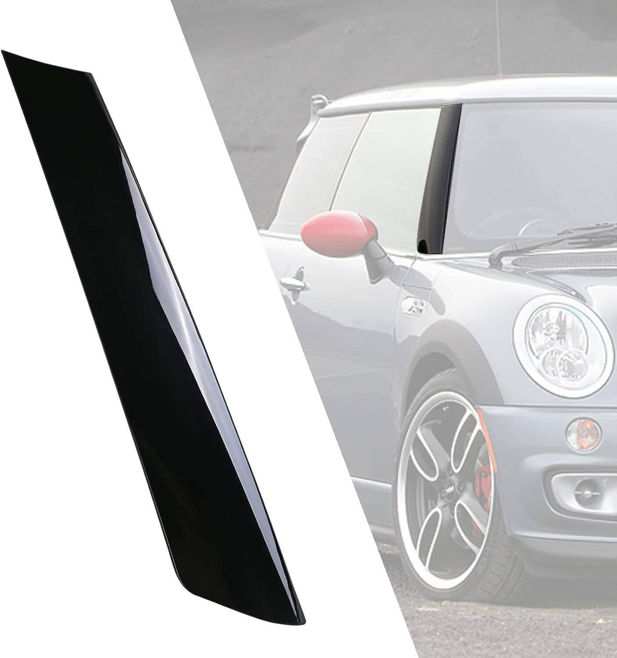 Solidspare New Front Windshield Post Trim Right +Left Side for Mini Cooper R50 R52 R53