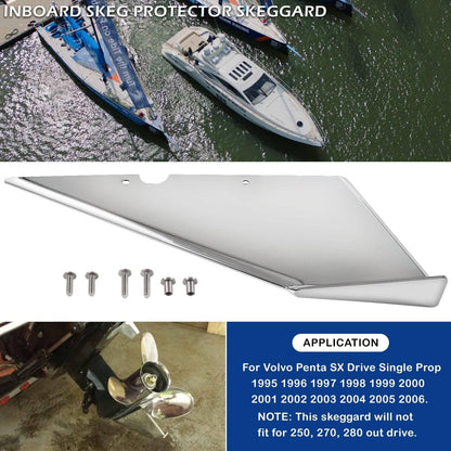 Solidspare Inboard Skeg Guard Protecter for Volvo SX DP 1995-2006 Replace Part 99022 99052