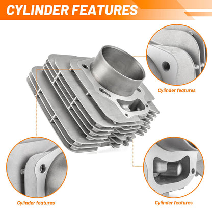 Solidspare For Honda Foreman 500 TRX500 2005-2011 Top End Kit Cylinder Piston Rings 92mm